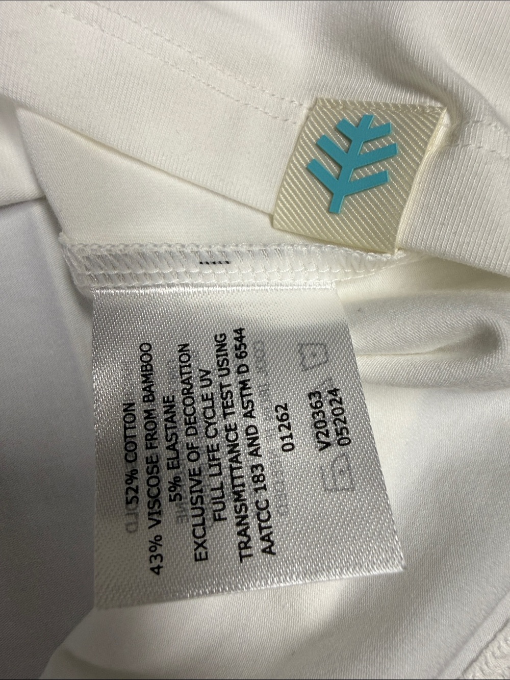 Coolibar White Long Sleeve UPF Sun Tee - Picture 8 of 8